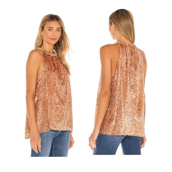 A.L.C Kinsa II Lurex Jacquard Textured Halter Sleeveless Cami Top Size 10 NEW - Picture 5 of 9